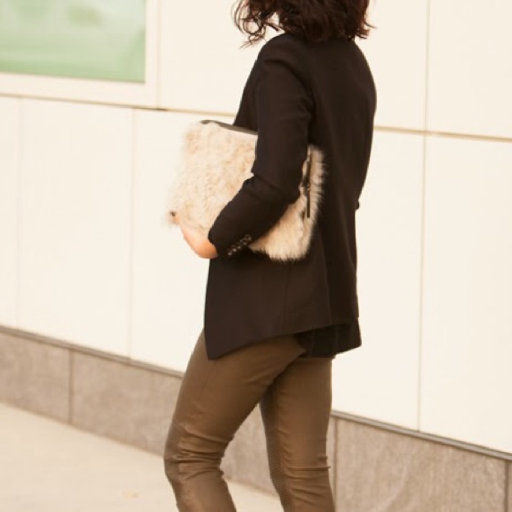 Philip lim 3.1 shearling clutch cosmetic case new - Picture 6 of 8